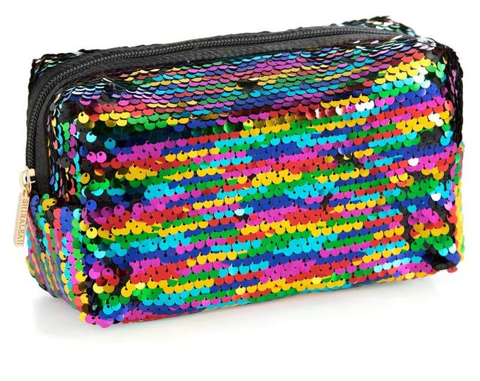 Bling Cosmetic Pouch, Rainbow