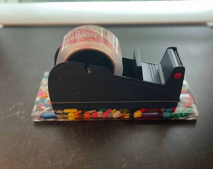 Chill Pill Packing Tape Desk Dispenser - Heavy Duty