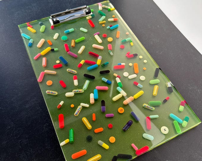 Neon Series Chill Pill Clipboard - Yellow