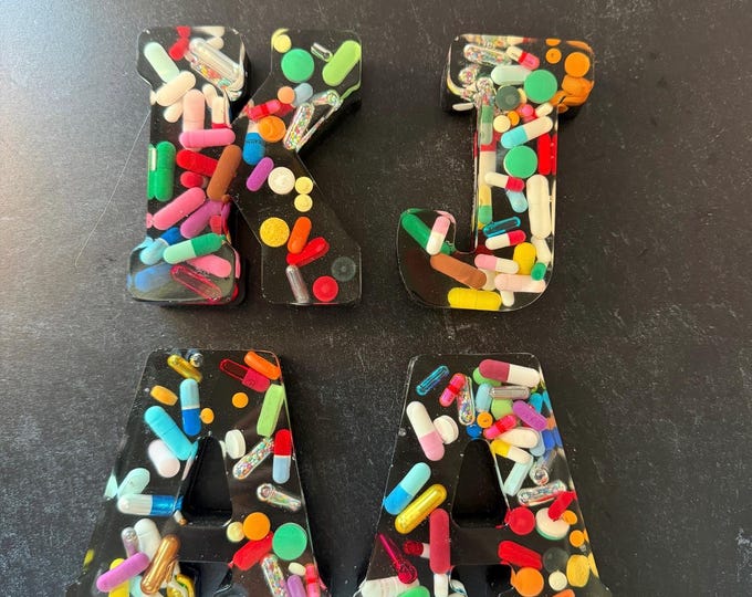 Ready to Ship! One & Done - Chill Pill Resin Random Trays and Letters (Single)