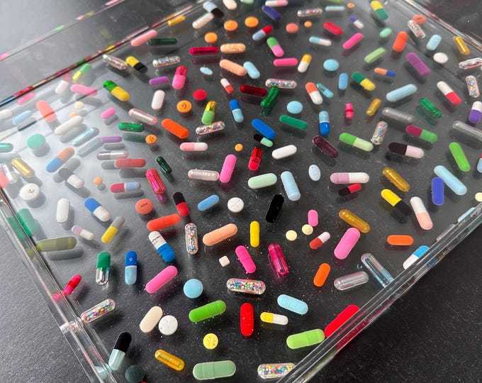 Chill Pill 11x14 Tray with Gold Handles