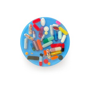 Pastel Blue Chill Pill Coaster