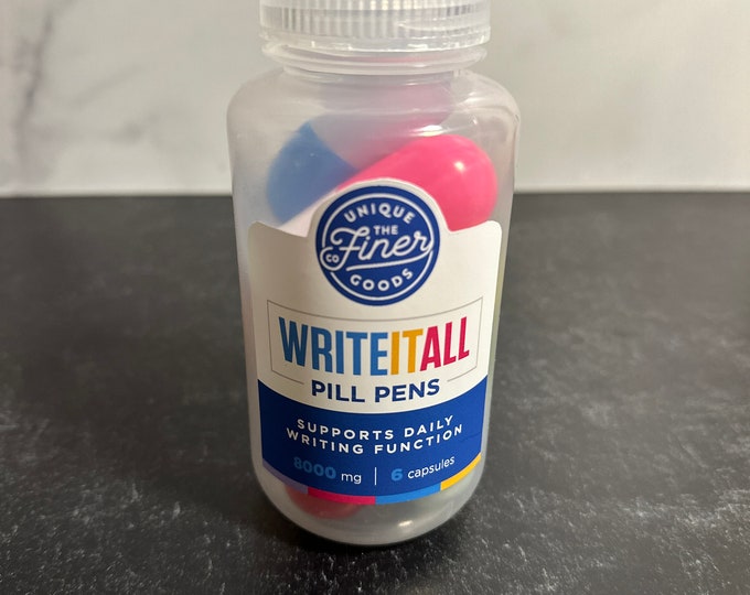 WriteItAll Bottle of Pill Pens (Set of 6)