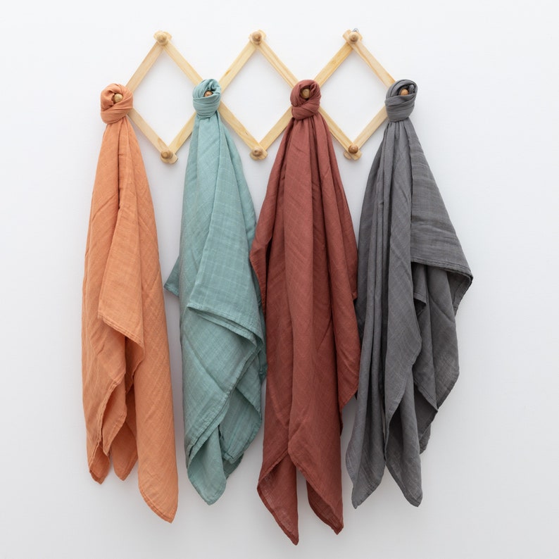 Organic Baby Swaddle Blanket Organic Cotton and Bamboo Solid Etsy