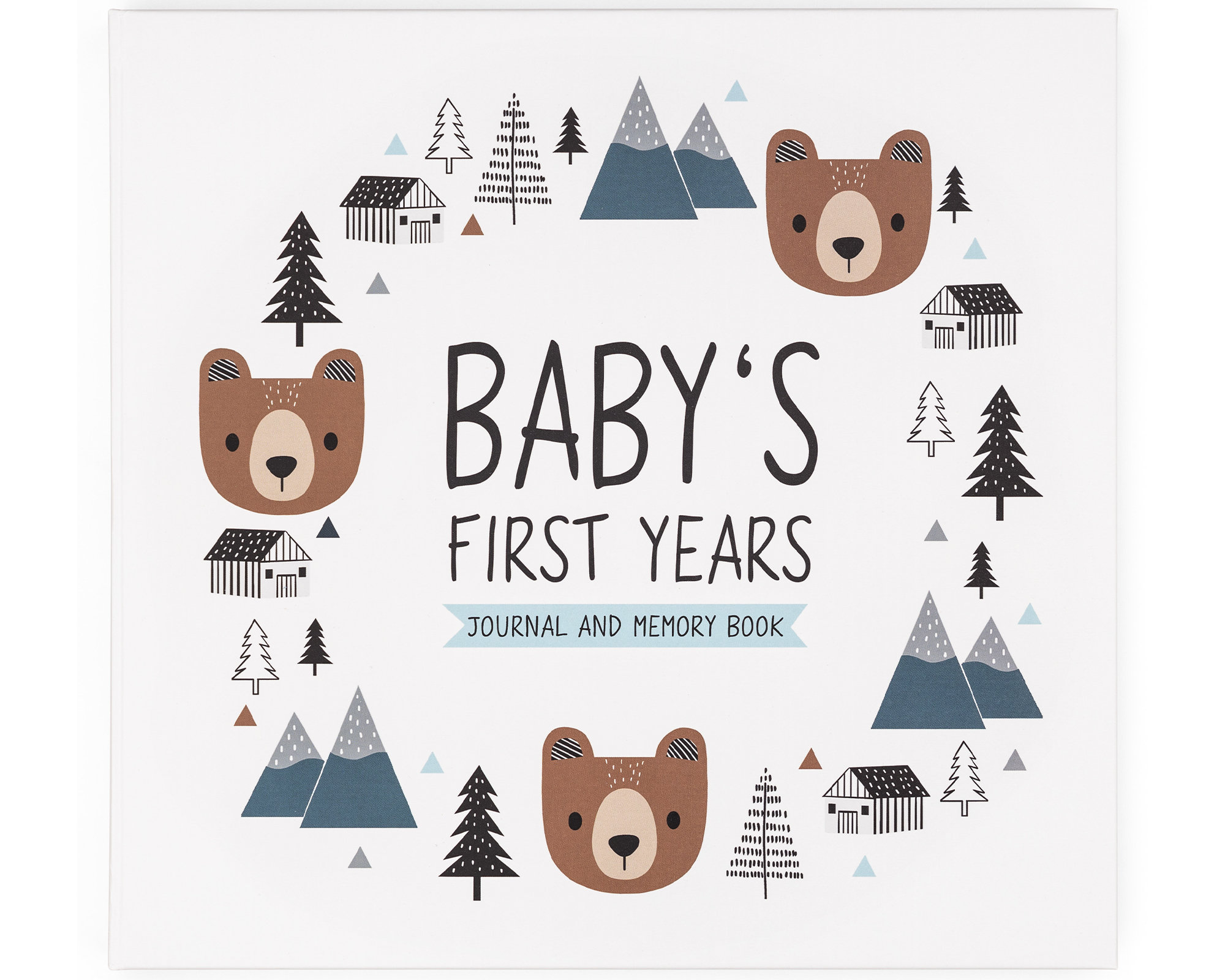 Keepsake Baby Memory Book for Baby Boy or Girl – Timeless Woodland Baby Journal Scrapbook Photo Album for First 5 Years – Milestone Book