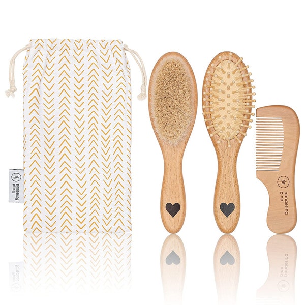 Wooden Hair Brush Etsy