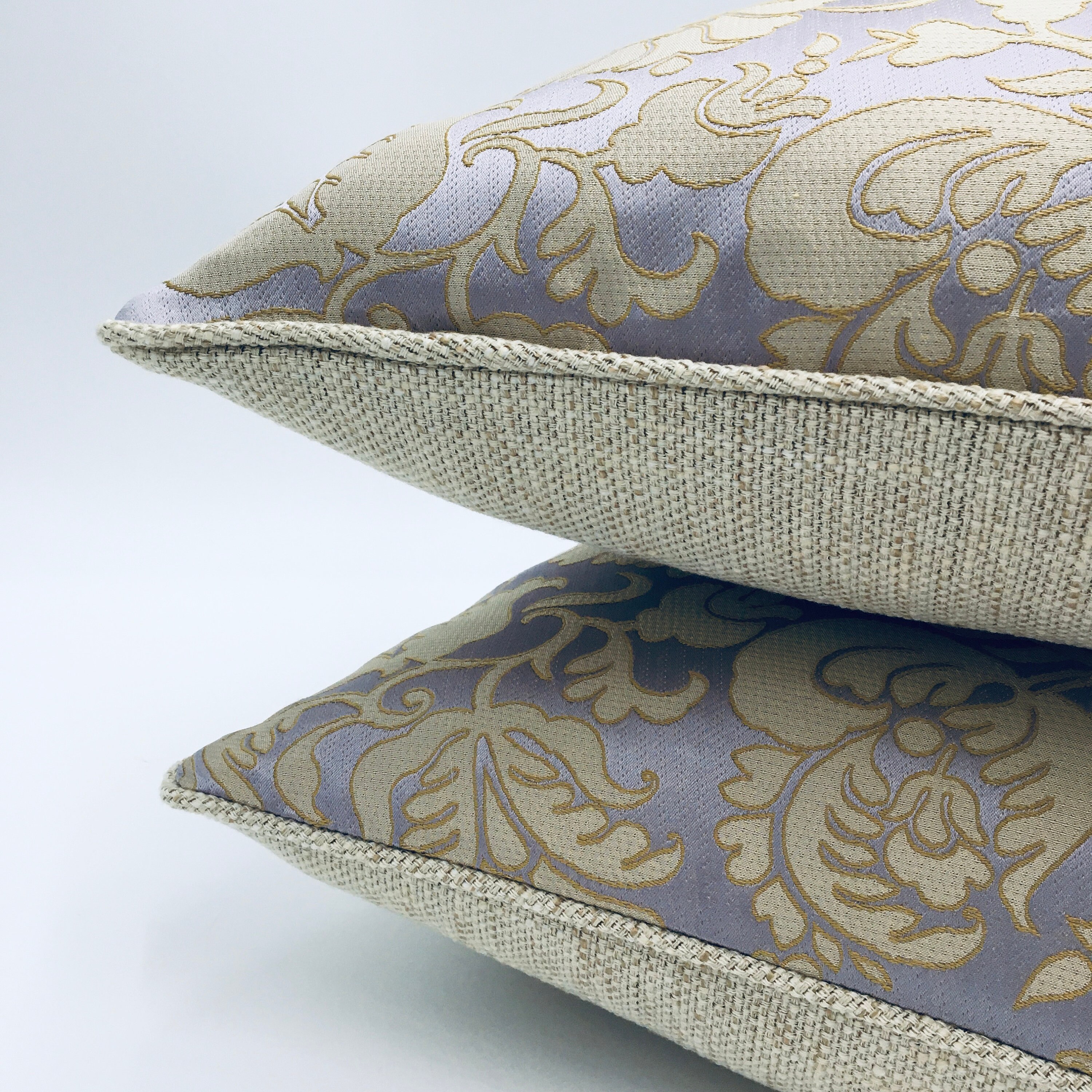 Silk Lavender Floral Lumbar Pillow Cover Covers only Etsy Polska