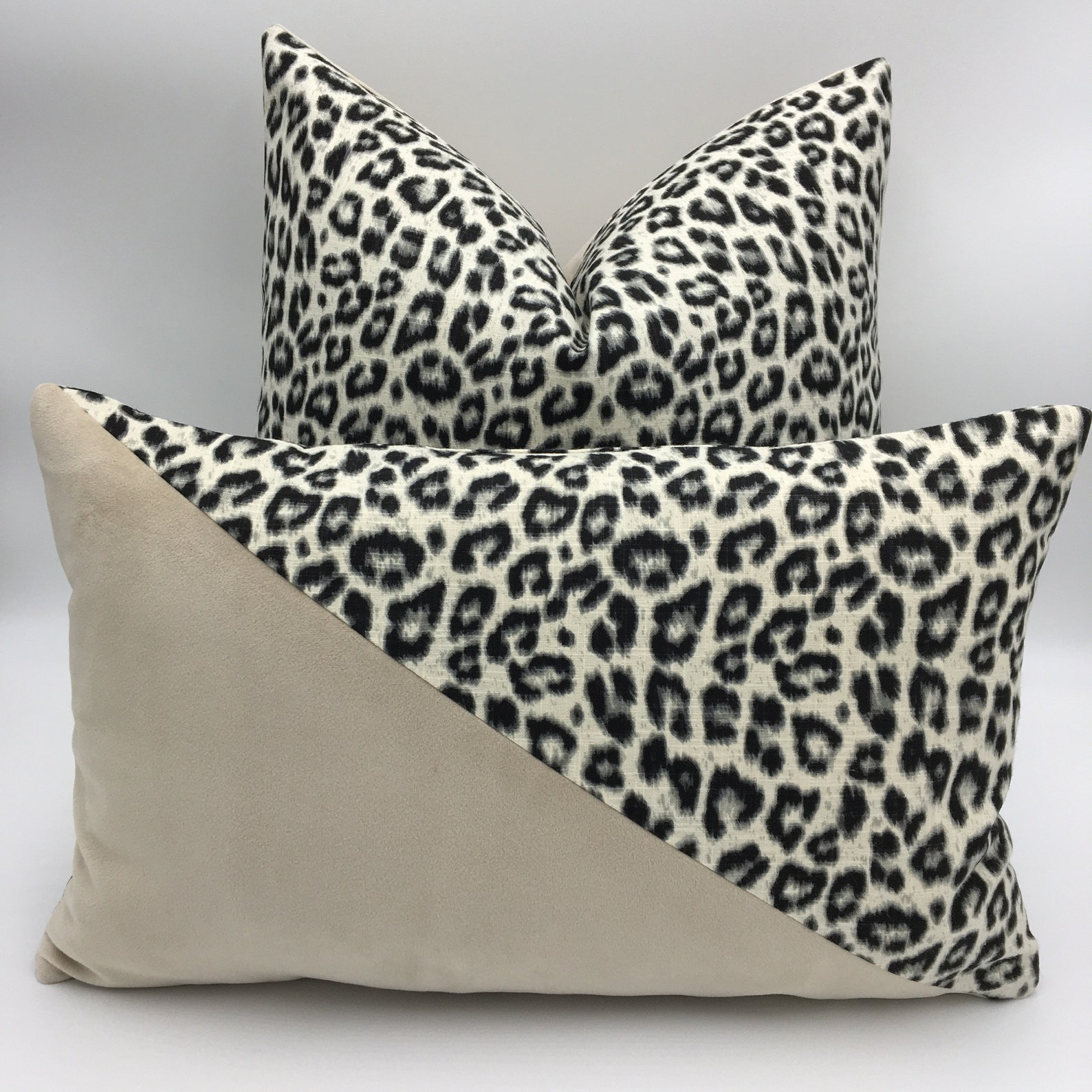Rectangle Leopard Animal Print Pillow Covers Etsy UK