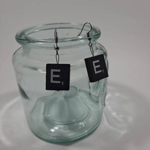 Pendientes de letras de Scrabble con diferentes letras, regalo para profesor, Navidad, regalo original