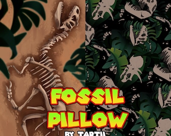 Dinosaur Allosaurus Fossil Body Pillow Dakimakura Cover