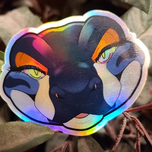 Dakota Snake hypnose holografische sticker