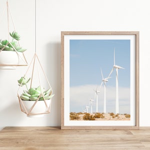 Wind Farm Photo | Palm Springs California | San Gorgonio Pass | Downloadable Wall Art