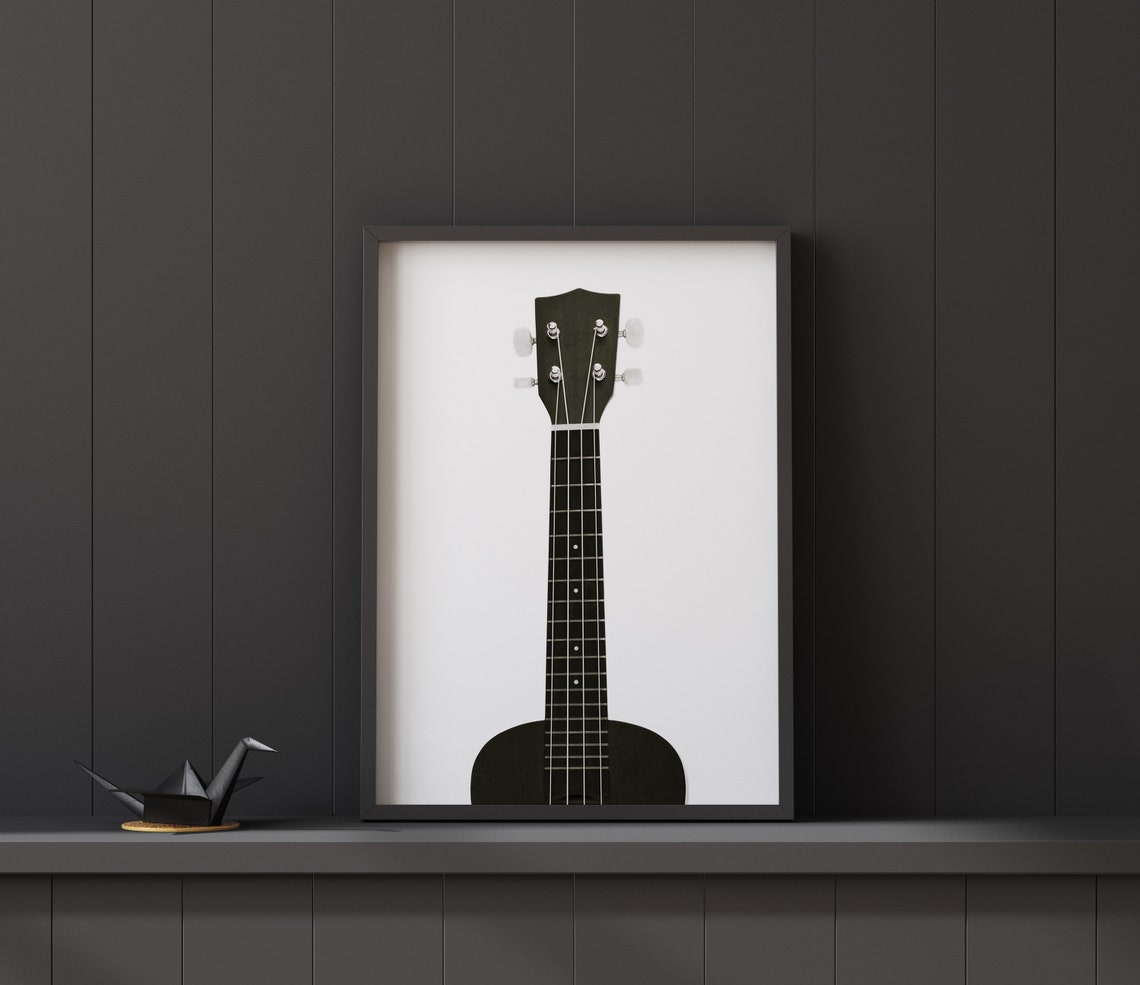 Ukulele Downloadable Print Musical Wall Decor Customizable Etsy