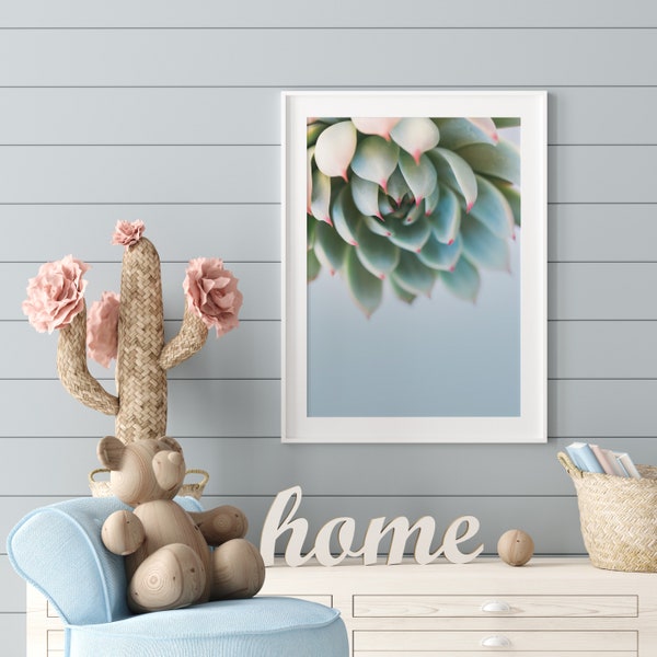 Succulent Print | Digital Download | Echeveria 'Tippy' Wall Art | Instant Download Wall Decor