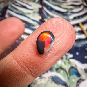 10,5 CT PÉPITE opale noire naturelle australienne Lightning Ridge