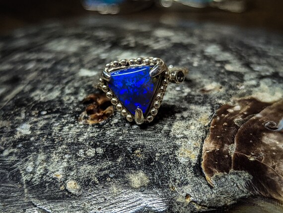 Bague opale crystal d Australie argent 925 taille 52 FR 6 US style minimaliste Etsy France
