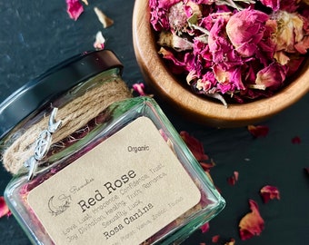 Red Rose, Magikal herbs, Organic herbs, Ritual herbs, Witchy herbs, Apothecary, Spell Herbs