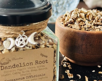 Dandelion Root, Magikal herbs, Organic herbs, Ritual herbs, Witchy herbs, Apothecary, Spell Herbs