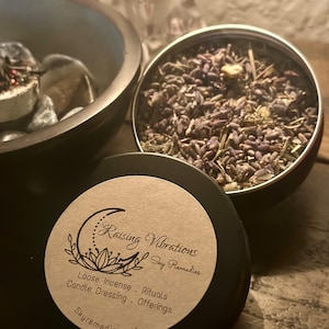 Raising Vibrations Blend, Loose incense, offering incense, burning, incense, intention incense, candle dressing incense, ritual incense