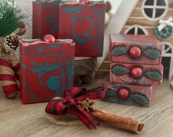 Wild Cranberry & Aspen, Vegan soap, handmade, handcrafted, artisan soap, cold process soap, Holiday Collection, gift