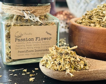 Passion Flower, Magikal herbs, Organic herbs, Ritual herbs, Witchy herbs, Apothecary, Spell Herbs