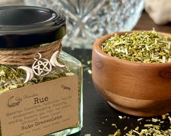 Rue, Magikal herbs, Organic herbs, Ritual herbs, Witchy herbs, Apothecary, Spell Herbs