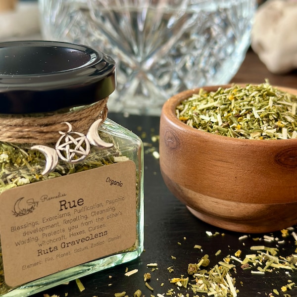 Rue, Magikal herbs, Organic herbs, Ritual herbs, Witchy herbs, Apothecary, Spell Herbs