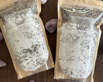 Circe Bath Salt, Ritual Bath Salts, Goddess Circe, Bath Tea Salts, Premium sea salts, Salt Bath, Tea Bath, Lavender bath salt