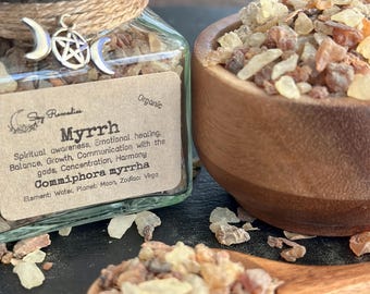 Myrrh Resin, Organic resin, Gum resin, Loose Incense, Resin incense, Pure resin Apothecary, Natural resin, Organic Myrrh