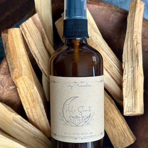 Palo Santo, Spray sin humo, Spray para ambientes, Spray limpiador, Spray purificador, Spray espiritual, Spray para eliminar manchas