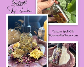 Custom Intention/Spell Oil, Intuitively Created Intention Oil; Intention Oil, Spell Oil, Totem Oil