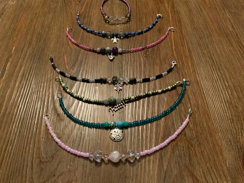 7 anklets to choose from