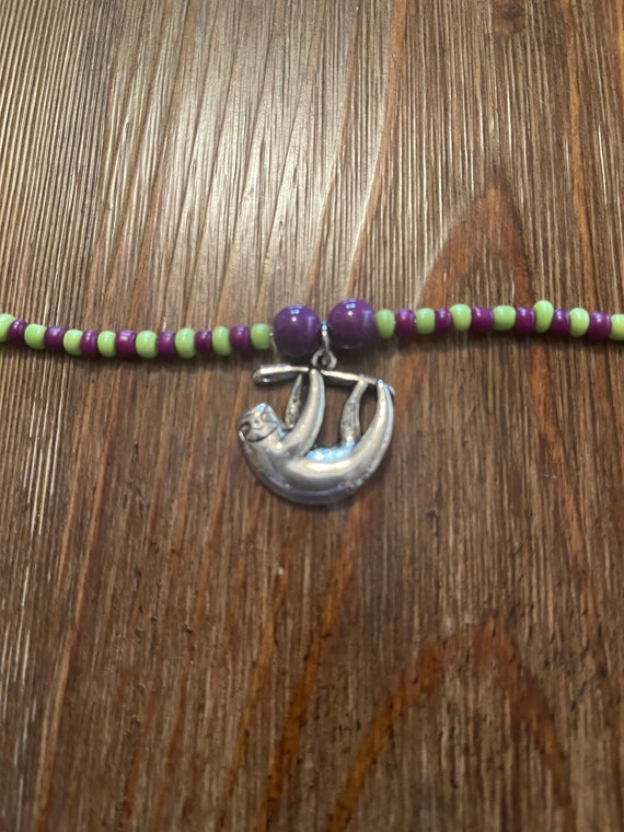 Sloth Anklet Etsy