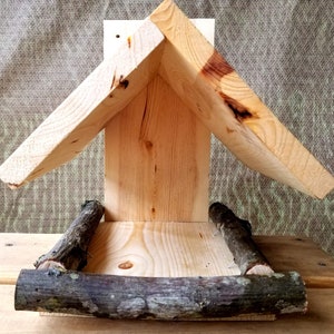 Wild Bird Feeder, Bird Feeder, Wooden Feeder, Live Edge Feeder