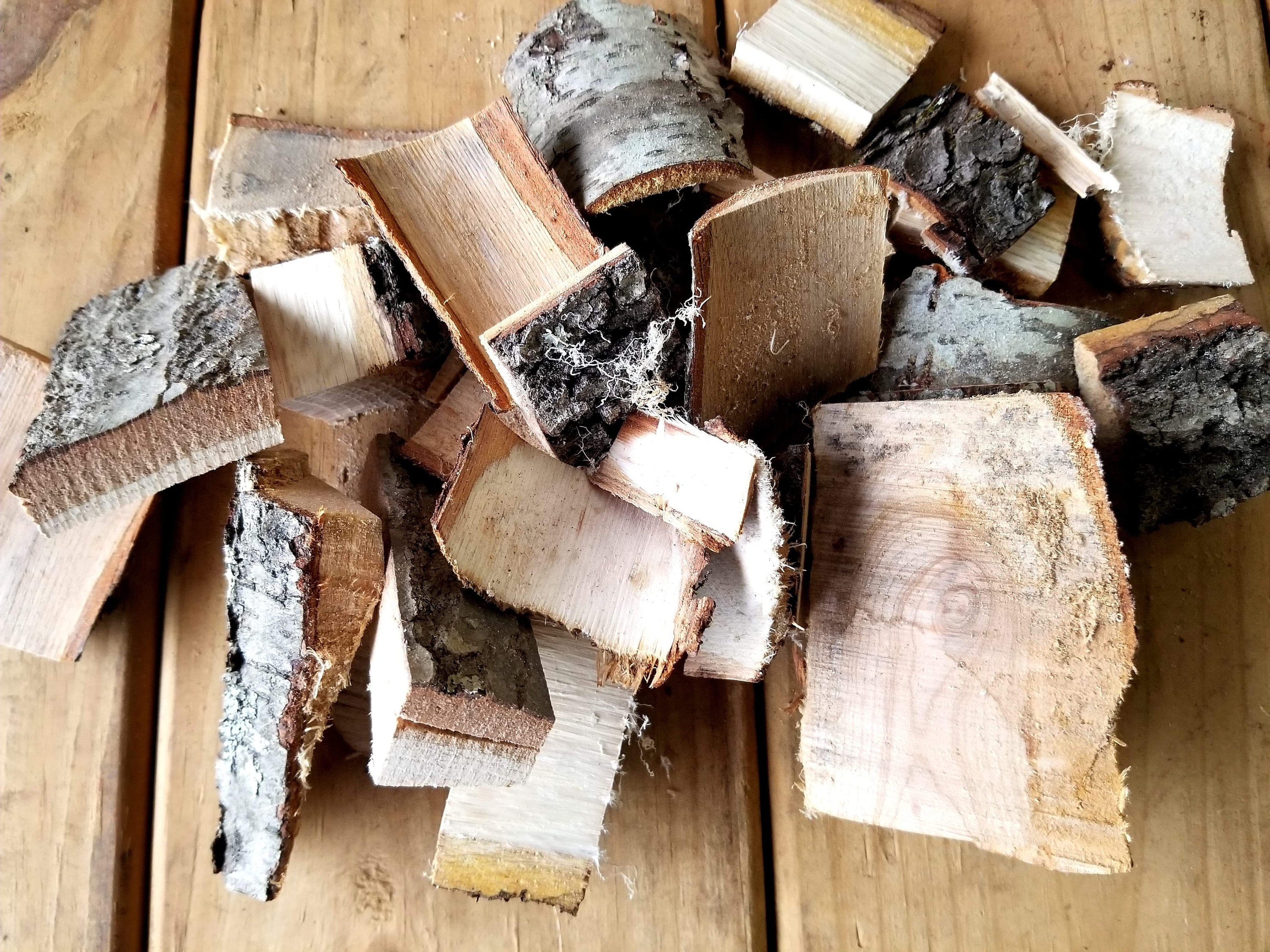Barkon Cherry Smoker Chunks, Natural Wood Chunks, Hardwood Smoker Wood, Barbeque Grilling Wood