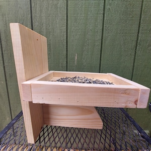 Platform Feeder, Bird Feeder, Wooden Feeder, Squirrel Feeder