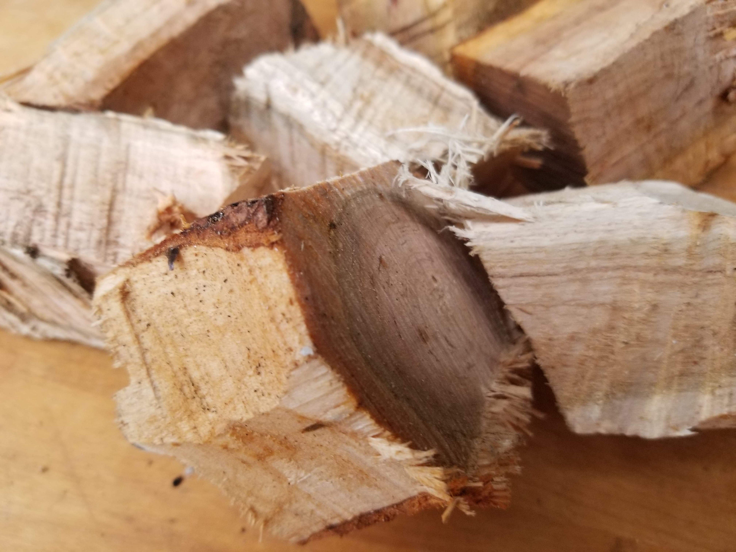 Cherry Smoker Chunks, Natural Wood Chunks, Hardwood Smoker Wood, Barbeque Grilling Wood, Grill