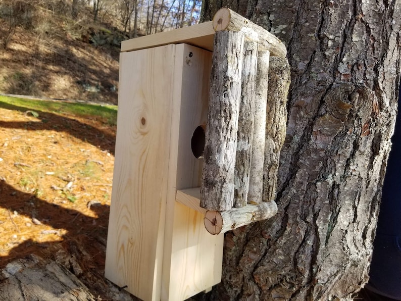 Squirrel House Squirrel Nesting Box Wooden Squirrel Habitat Etsy