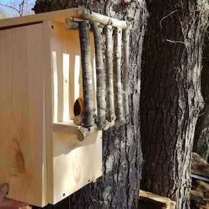 Extra Large Squirrel House, Squirrel Nesting Box, Wooden Squirrel Habitat, Squirrel Box