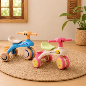 1Pc Random Dollhouse Mini Tricycle Toy | Tiny Bike Miniature | Dollhouse Decor Accessory Gift | Photography Prop, Gift for Miniature Lovers