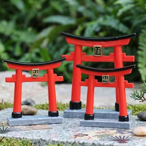 Miniatur Torii Tor Schrein | Miniaturen Japanisches Haus zur Dekoration Puppenstube