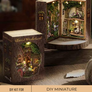 DIY Miniatur-Fee Wald Kit, Miniatur-Fee Waldland, Miniatur Wunderland, Wald Miniatur, Fées Miniatures, Étagère Miniatur