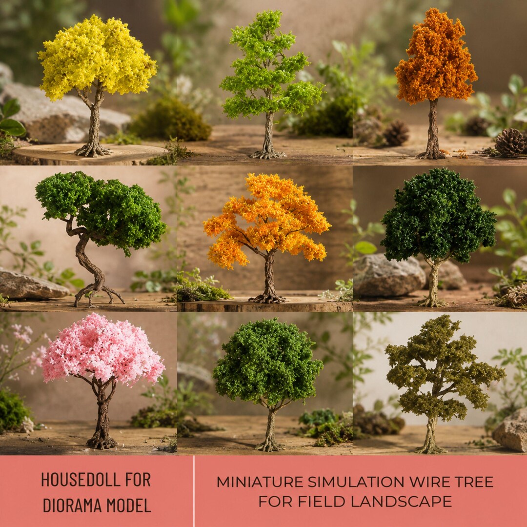 Mini Chibi Tree 15cm Miniature Wire Tree | Miniature Bonsai Tree and Maple | Miniature ...