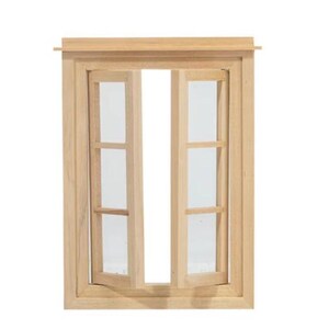 25 Miniatur Holzfenster & Türen Für Puppenhäuser – DIY-Set Zum Selberbauen, Ca. 5,9 X 5,5 Cm