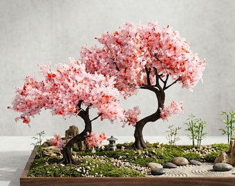 桜の木の模型：ジオラマ用のミニチュア日本桜 - Etsy 日本