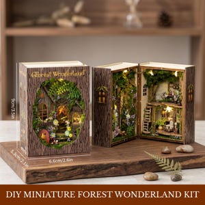 Gör-det-själv miniatyr älvskogskit | Miniatyr älvskog | Miniatyrunderland | Miniatyrpriser | Nyckfull present för miniatyrälskare