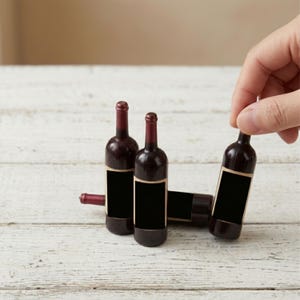10stk Miniatur Flasche, Miniatur schwarze Flasche, Miniatur Supermarkt Zubehör, Mini Flasche, Puppenhaus Flaschen, Küche Dekor