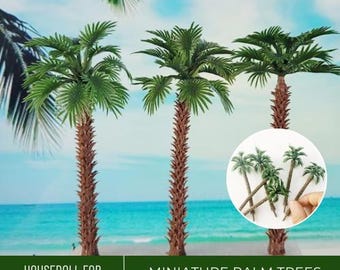 Miniature Palm Tree | Tree Miniature Dioramas Display | Mini Palm Trees for Small Gardens