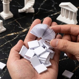 5Pcs Miniature Blank Books, Mini Inside Flip Book For Doll House Decor, Miniature White Paper