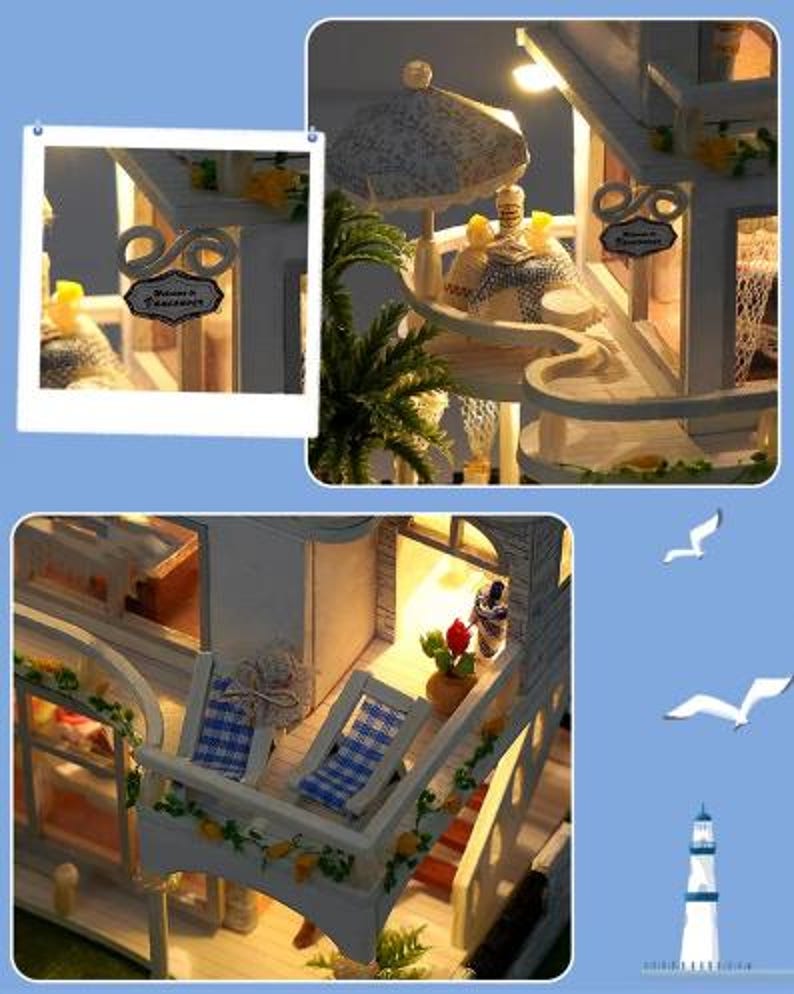 DIY Miniature Villa Kit | the Castle Miniature | Luxury Villa Building ...